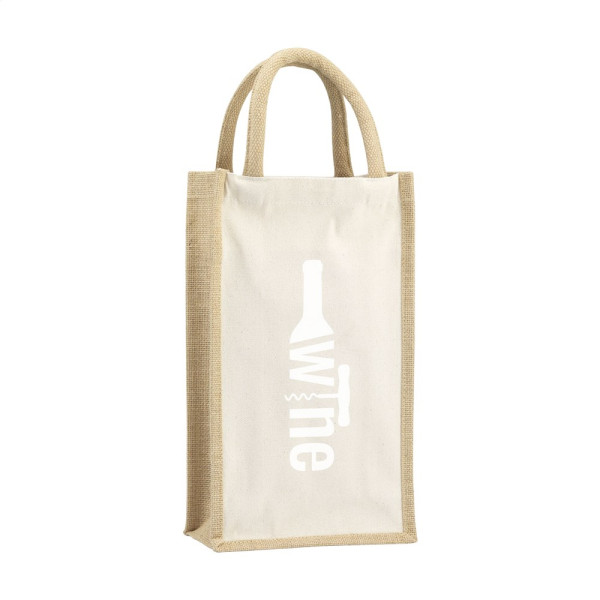 Jute Canvas Double Wine Bag vinpose